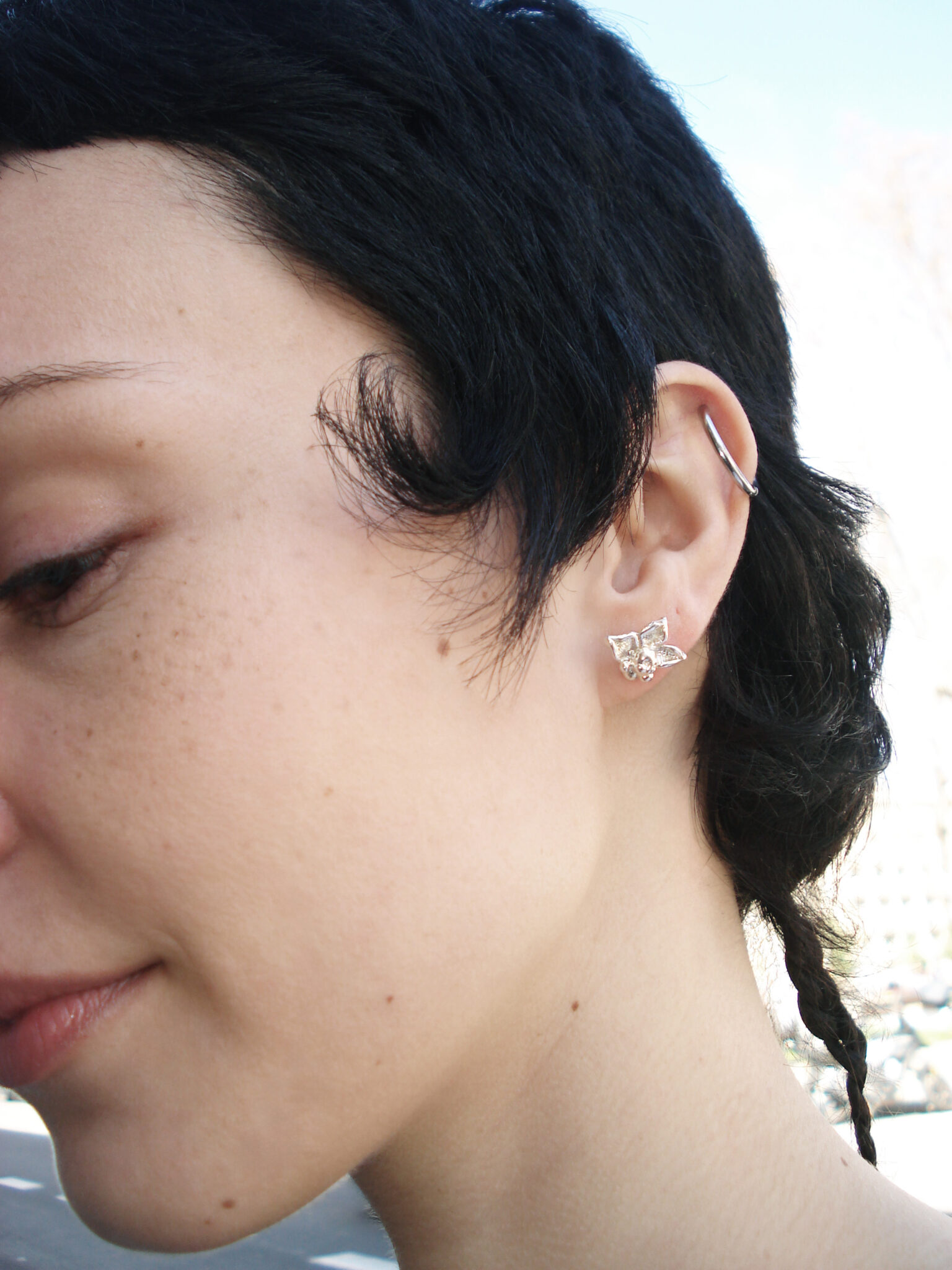 COBALTO SILVER studs sofía rocha muy frágil