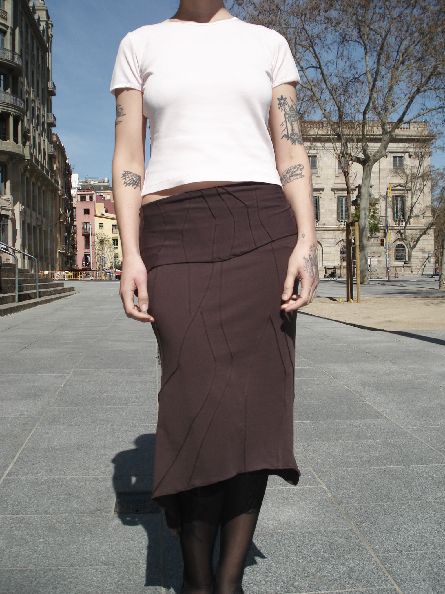 Chocolate flottant skirt