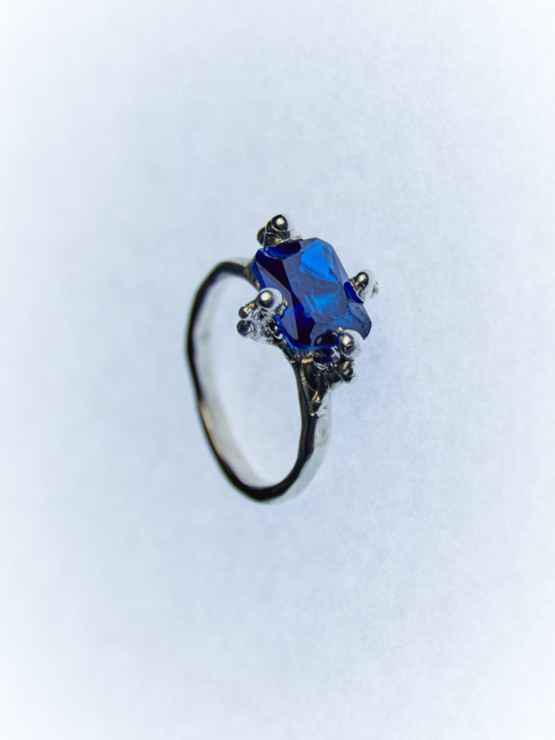 miracle silver ring blue sofía rocha muy frágil