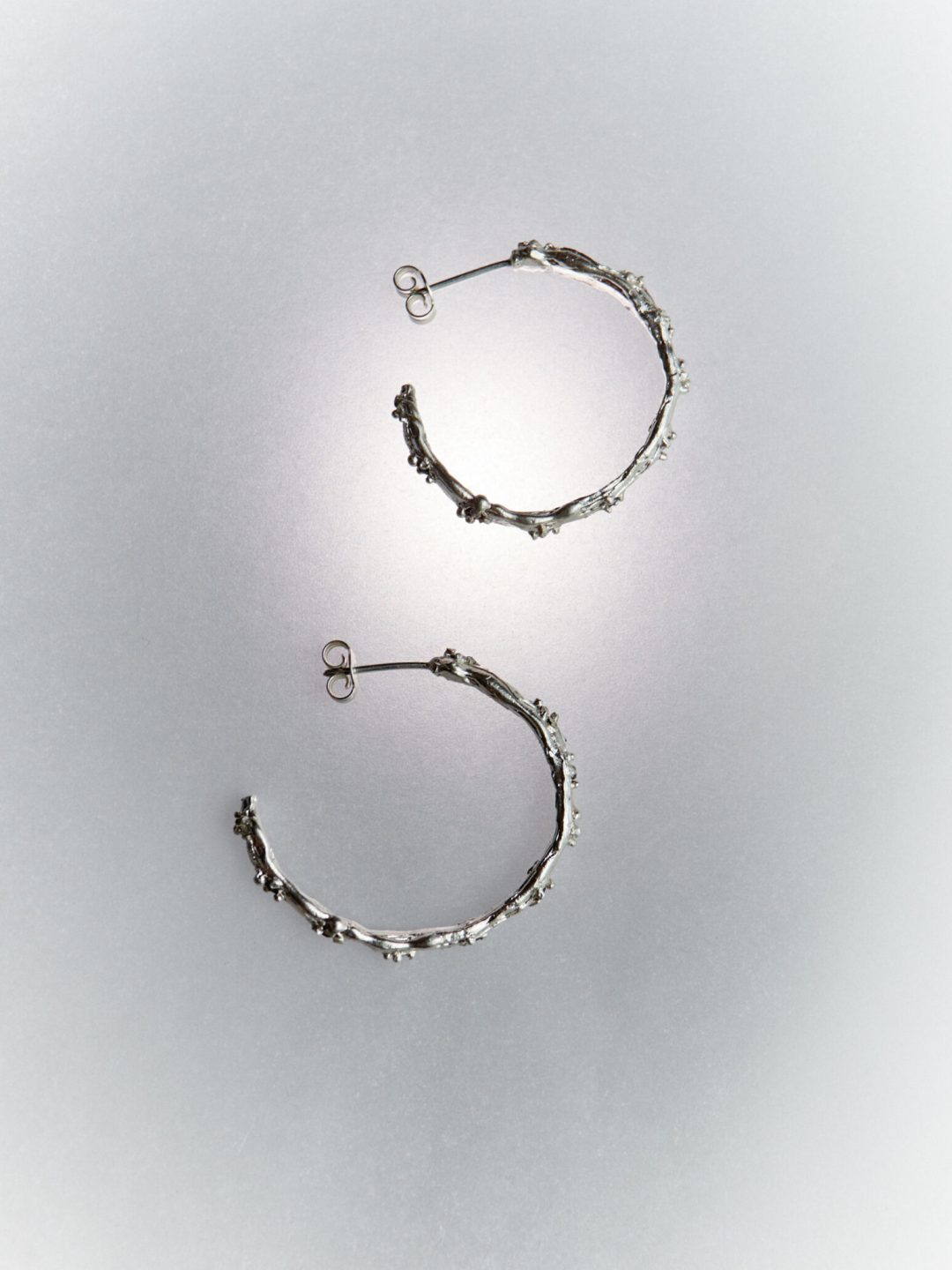 lava silver earrings hoops sofía rocha