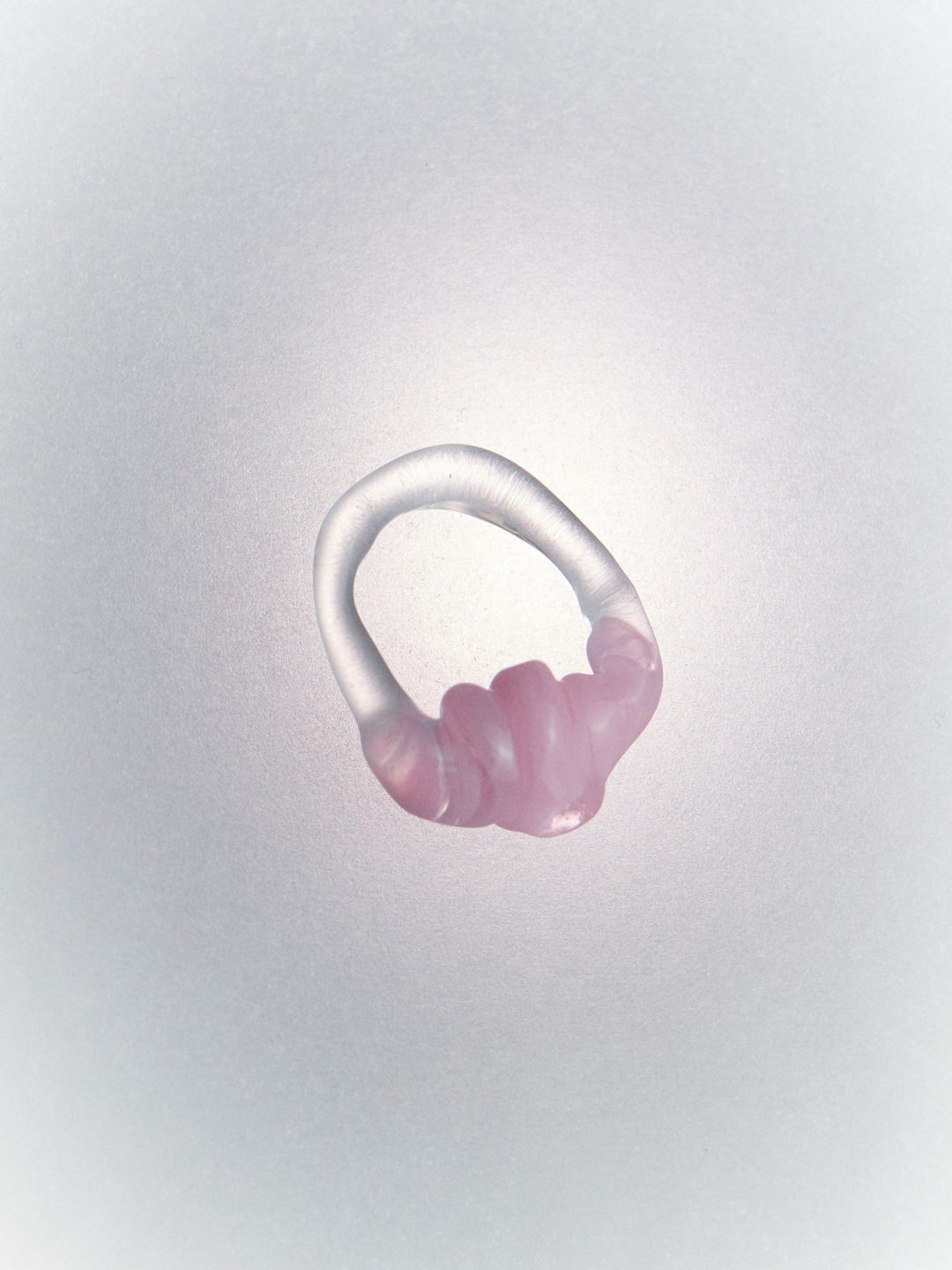 venice glass ring pink levens muy frágil