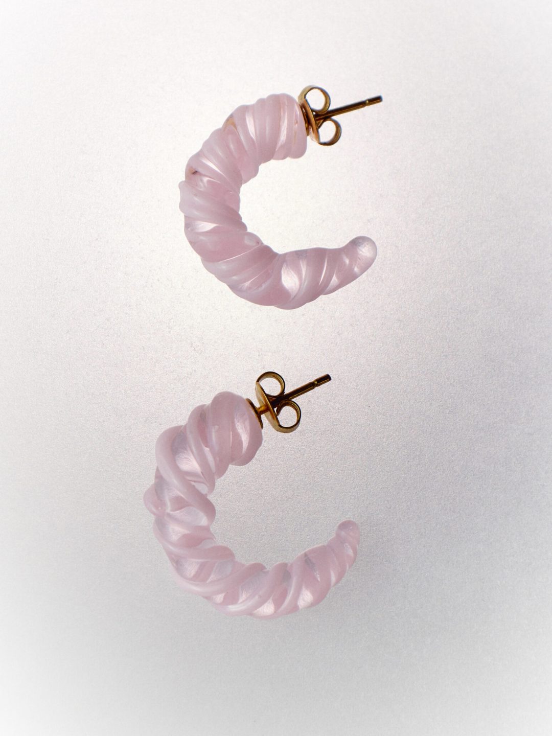 twist mini hoops pink levens muy frágil