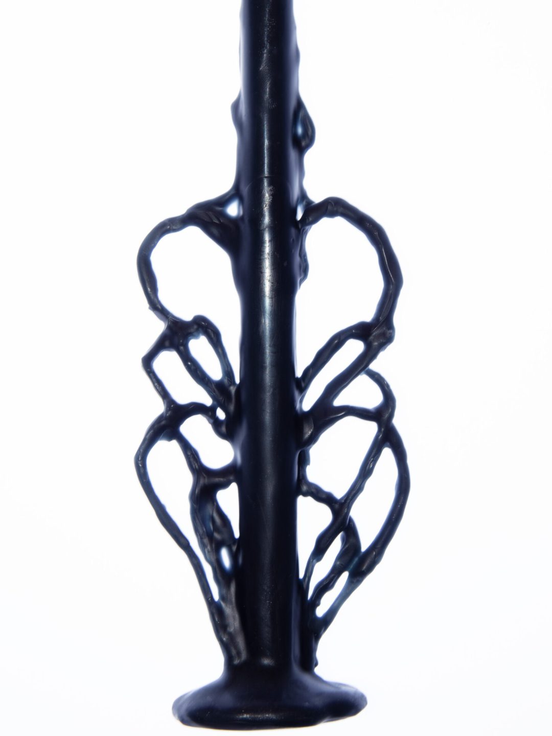 Triple heart 2d candle dark blue krystel liliana muy frágil